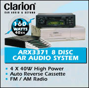 Clrion - ARX3371 8 Disc Car Audio System