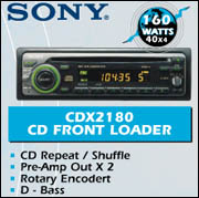 Sony - CDX2180 CD Front Loader