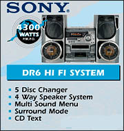 Sony - DR6 Hi Fi System