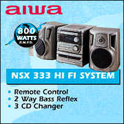 Aiwa - NSX 333 Hi Fi System