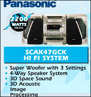Panasonic -SCAK47GCK Hi Fi System