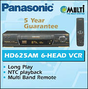 Panasonic - HD625AM 6-HEAD VCR